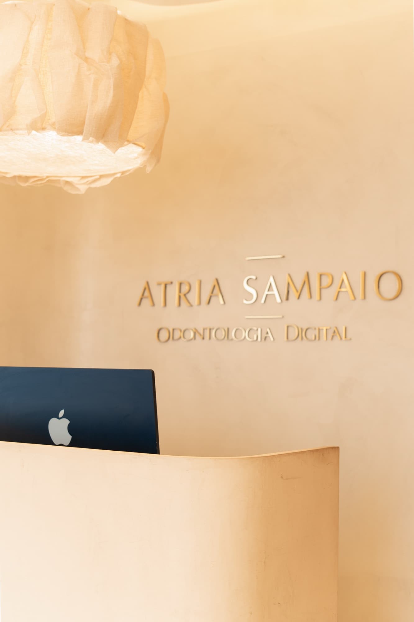 Atria Sampaio logo on the reception wall