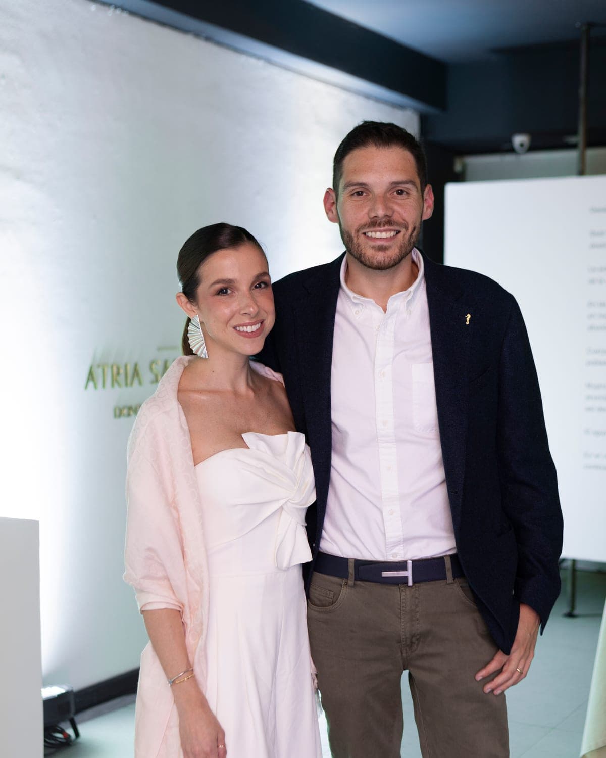 Pablo Atria and Camila Sampaio at the launch